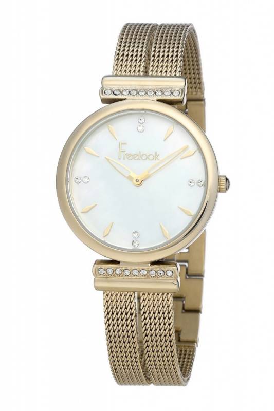 ساعة ماركة FREELOOK رقم 10068 ذهبي