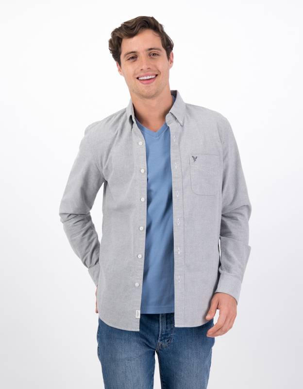 تي-شيرت أوكسفورد بأزرار بقصة SLIM من أمريكان إيجل