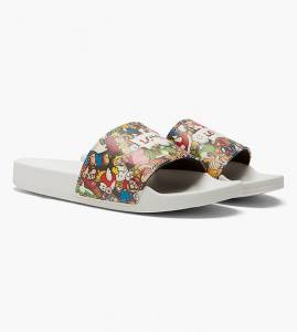 June S Supermario Mid Heel Sandals - White