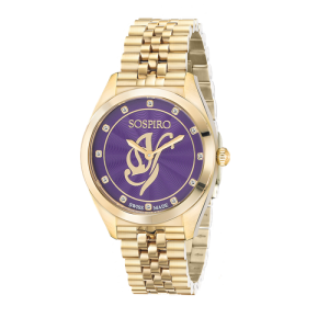 ساعه يد اريا من سوسبيرو للنساء ‘ عودى و ذهبي