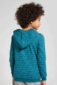 Blue Shark Zip Through Sweatshirt