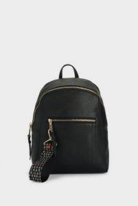 EMBOSSED BACKPACK WITH EXTERIOR POCKE