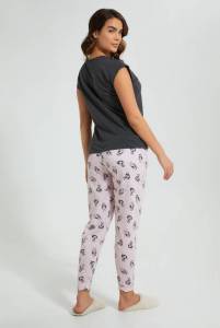 Grey And Pink Powerpuff Girls Pyjama Set (2 Piece)