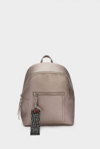 EMBOSSED BACKPACK WITH EXTERIOR POCKE