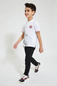 جينز أسود بخصر مطاطي
