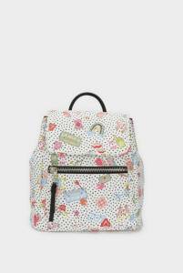 PRINTED BACKPACK WITH OUTER POCKE