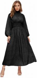 فستان FridayIn Women's Bohemian Floral Casual Fashion Long Maxi Dress